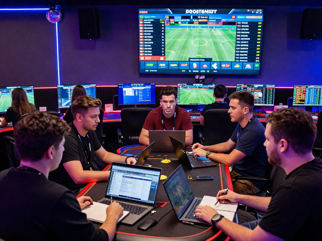 Interactive gambling community discussing 토토사이트 검증 먹튀스팟 with digital sports betting screens.